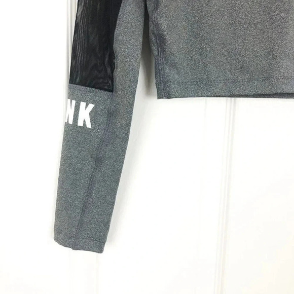Victoria's Secret PINK Womens XS Cropped Mesh Activewear Top  Gym Workout - Picture 3 of 5
